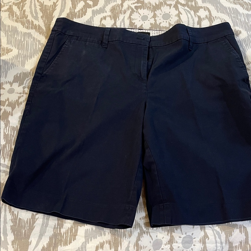 Talbots Navy Tailored Bermuda Shorts